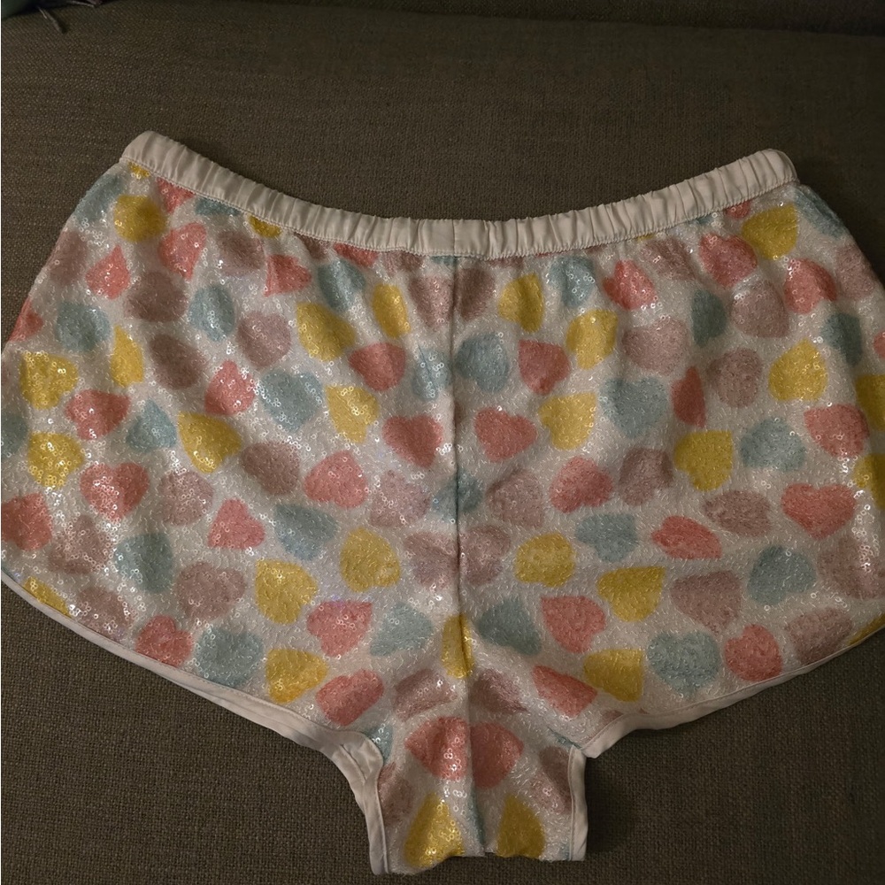 Victoria's Secret Athletic Shorts in Pink and Yellow